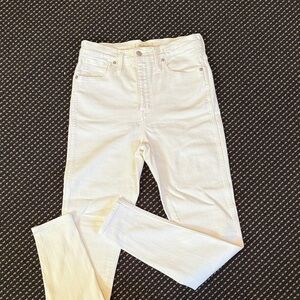Madewell White Skinny Jeans